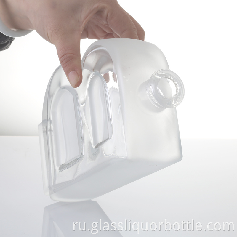 Short Clear Glass Bottle